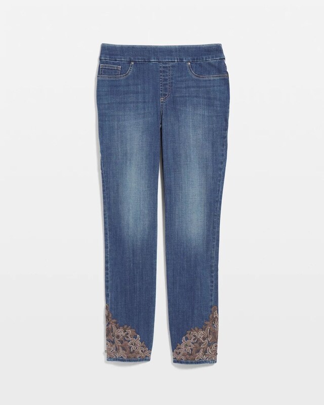 Embellished Pull On Ankle Jeggings - image 5